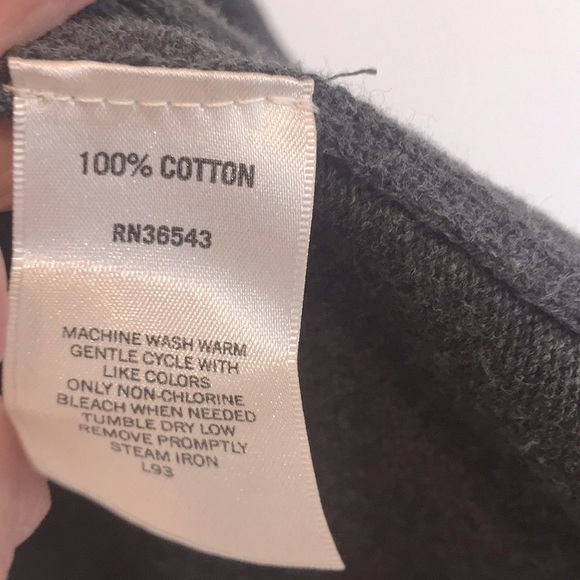 Van Heusen Grey Shawl Collar Cardigan sz L - Picture 4 of 6